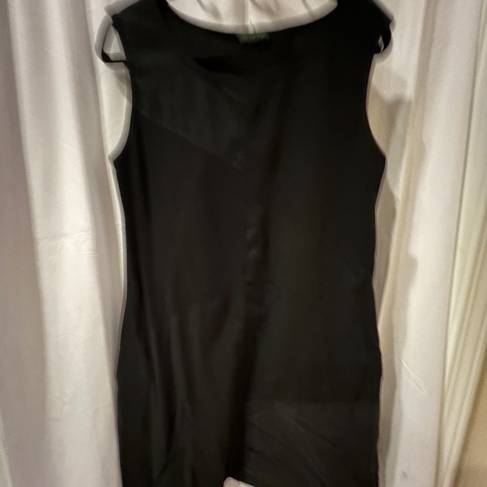 For Cynthia size L Linen Viscose dress black